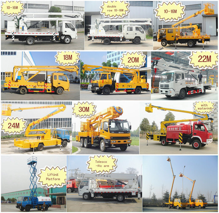 Isuzu-6X4 Truck Mounted Aerial Work Platform 24m