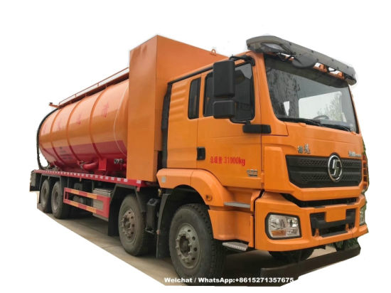 Shacman H3000 Jet VAC Tankers Supersucker Combined Vacuum Jetting Tanker Trucks (Vacuum Jetting Flushing combination truck)