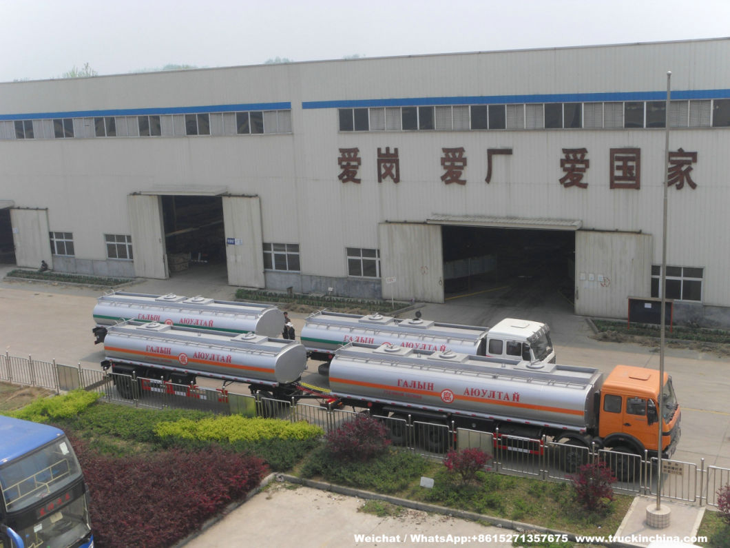 60t 6 Axles Beiben Truck Tanker Pup Dolly Tank Trailers 60t for Hauling Liquids Potable Water, Fresh Water, Fuel, Crude Oil, Produced Water