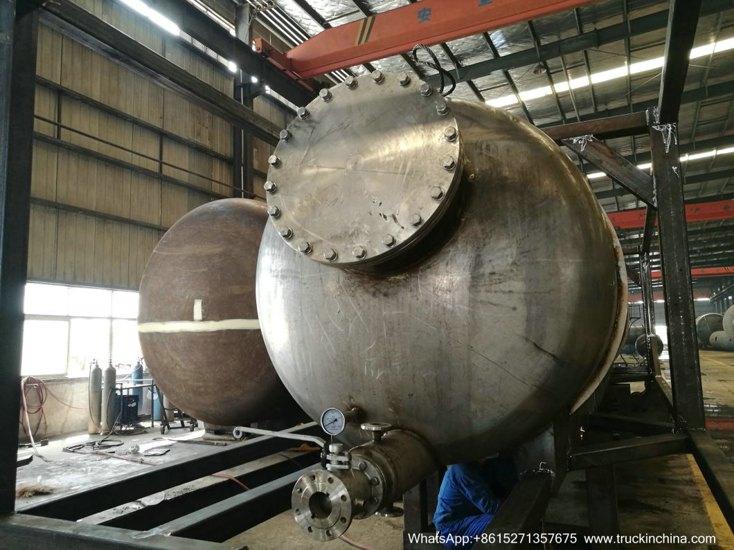 40FT Sulfur ISO Tank Container (Insulated Cladding Stainless Steel 316L Tank for Liquid Molten Sulfur Transport Storage)