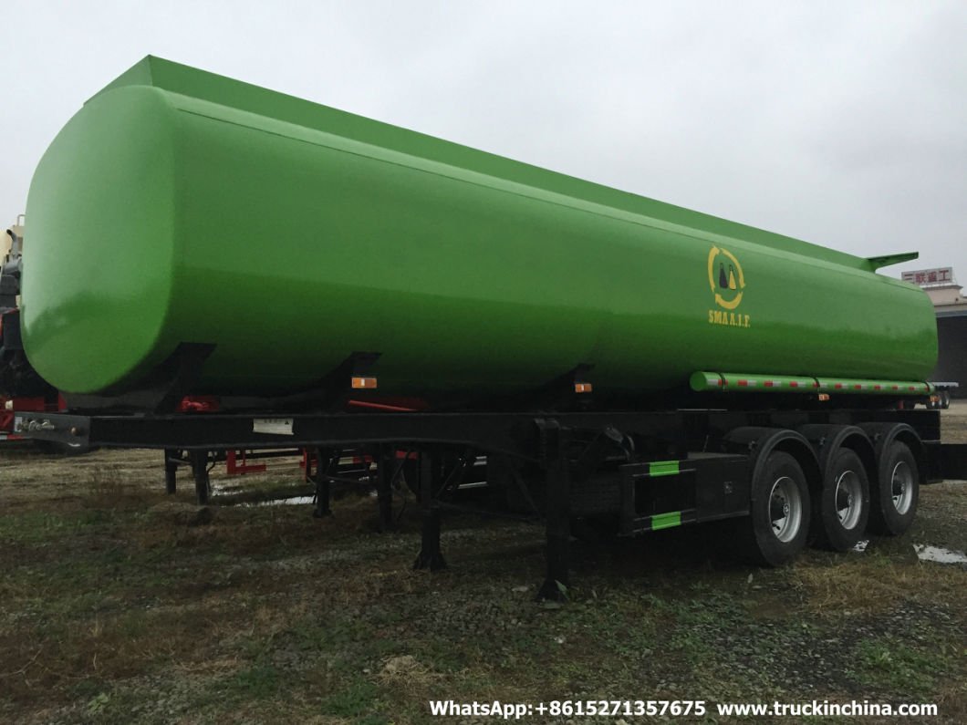 36000L Oi Fuel Tanker Trailer (Carbon Steel or Stainless Steel Tank 4 Compartments for Diesel, Oil, Gasoline, Wast, Water, Petrol Road Transport)