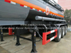 3 Axles Acid Tank Trailer for HCl (max 35%) , Naoh (max 50%) , Naclo (max 10%) , PAC (max 17%) , H2so4, H3po4 (10%-85%) , Nh3. H2O, H2O2 (30%) etc 28cbm-45cbm