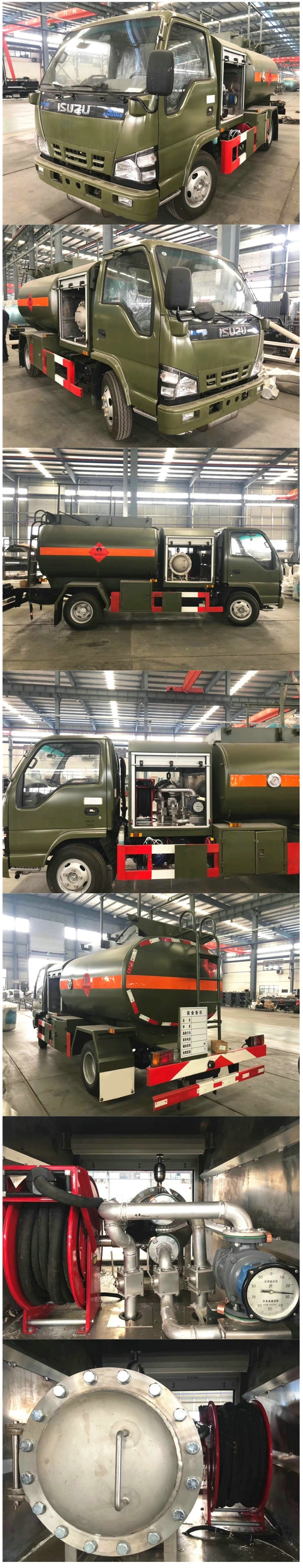 Isuzu Samll Aluminum 4000L-5000L Helicopter Aircraft Tanker (Aviation Kerosene, Gasoline, Jet Fuel Oil 1000USG -1320US Gallon Refueler Aircraft Tanker)