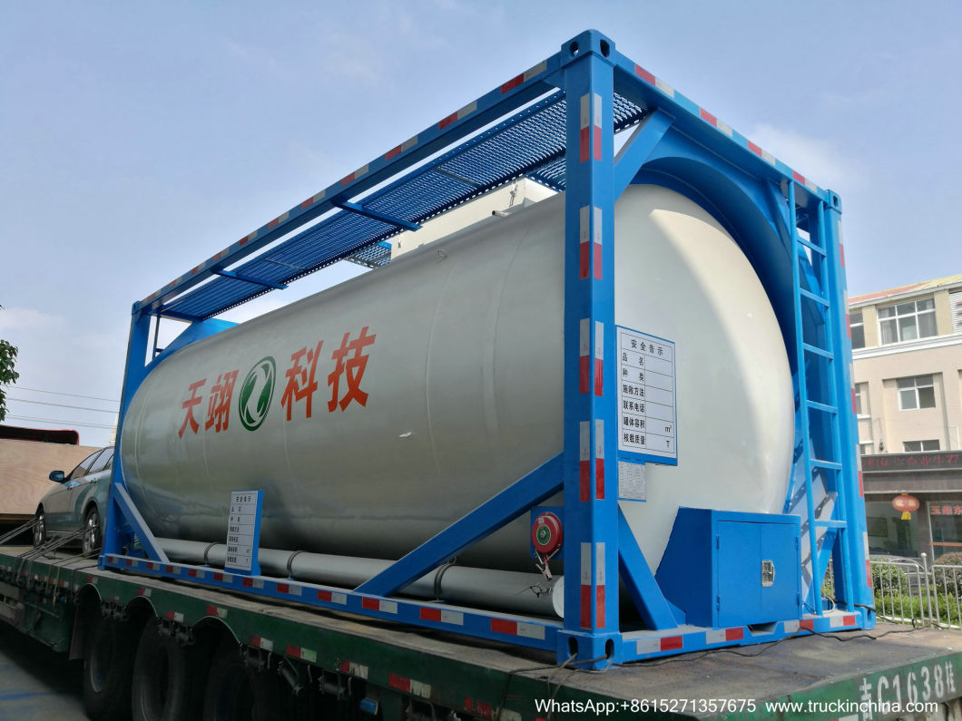 20FT 25m3 Stainless Steel Tank Container for Waste Oil and Water, Liquid Sludge, Drilling Waste Liquid (SS30408 ISOTANK)