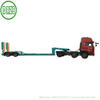 Customized 2 Axle Hydraulic Lifting Platform Lowbed Semi Trailer with Hydraulic Steering Axle Hydraulic Loading Ramp