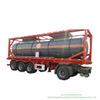 Chemical Liquid Acid ISO Tank Container 30FT for Road Transport Steel Lined LDPE for HCl (max 35%) , Naoh (max 50%) , Naclo (max 10%) , H2so4