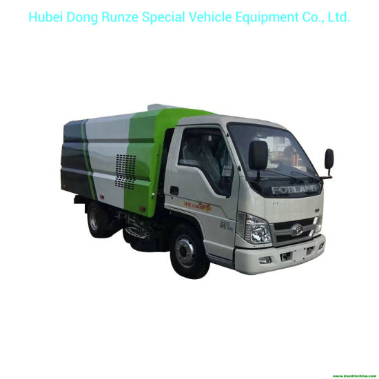 Mini Right Hand Drive Forland Truck Mounted Vacuum Road Sweeper 2.5m3