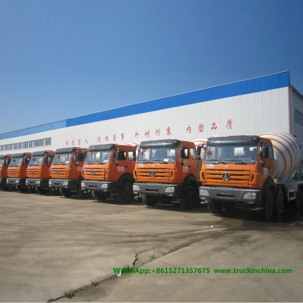 3138 Beiben 12 Wheelers Transit Concrete Mixer Truck (14, 16cbm 18cbm Mixer Drum)
