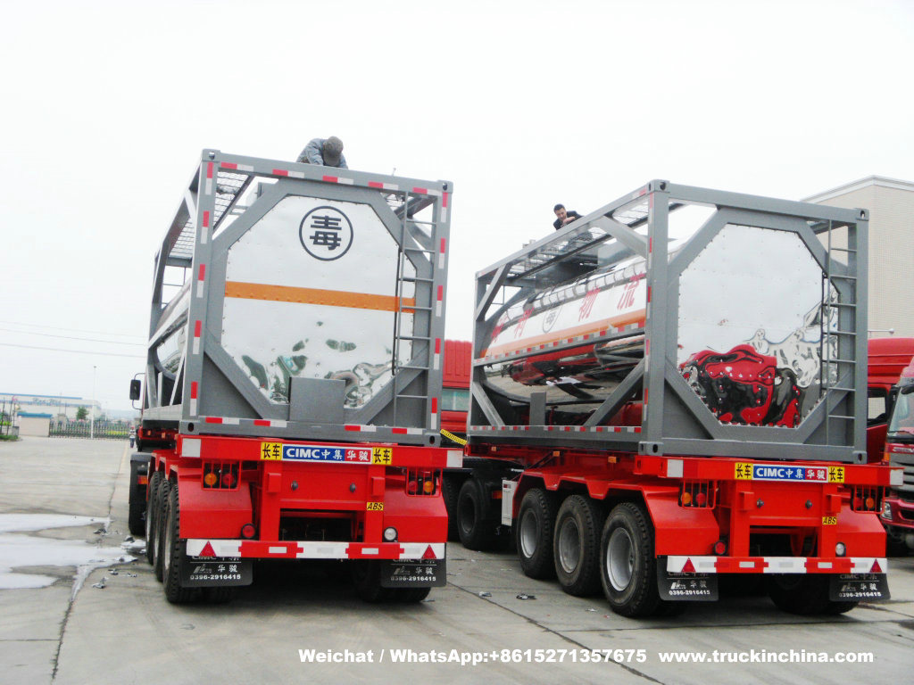 20FT ISO Tank for Toxci Yellow Phosphorus Stainless Steel Insulated Tank Container with Steam Heating System (20000 Liter)