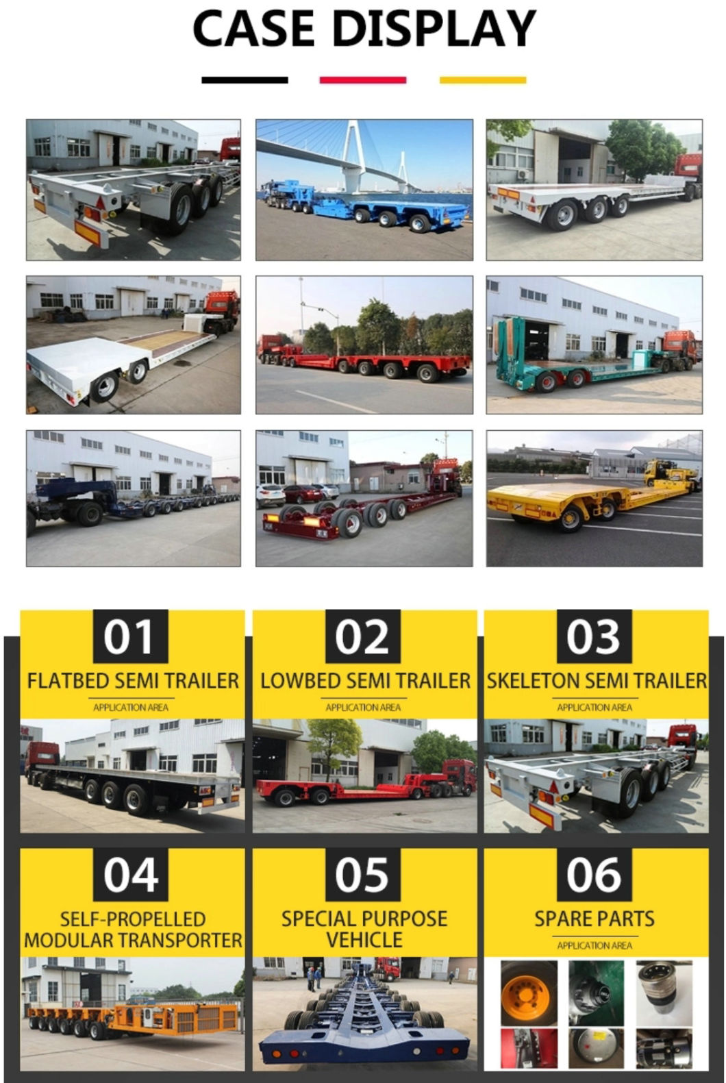 50 Ton Gooseneck 2 Axle Lowboy Hydraulic Suspension Modular Low Bed Truck Trailer