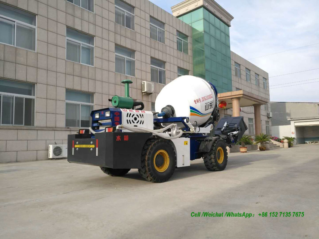 Luzun Self Loading Concrete Mixer Truck 2.6m3 -3cbm (Self Loading Cement Mixer Truck With Air Conditioning Self Loading Automatic Weighing Scale)