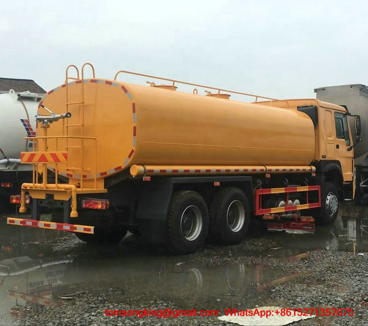 Sinotruck HOWO 6X4 Water Tank Bowser Truck Capacity 15 Tons 18 Tons 20 Tons Water Sprinkler Truck (336HP 371HP 15000L 18000L 20000L)