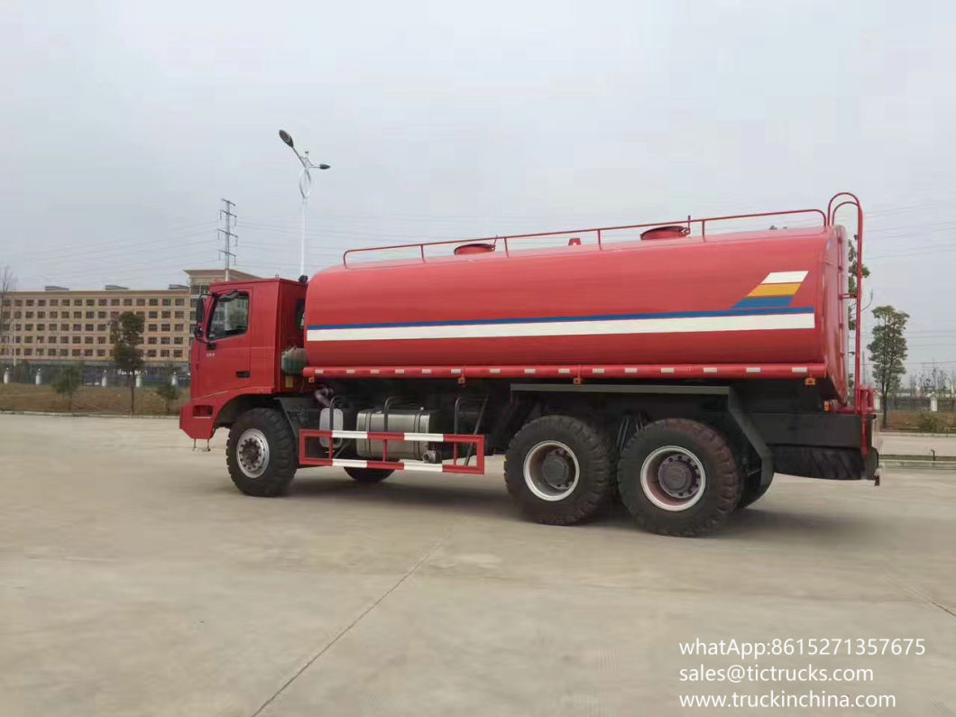 HOWO Mining Anti Dust Water Tanker Truck 35- 40m3 (Offroad Water Bowser with Fire Pump Water Fire Cannon)