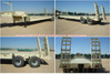 4 Axle 2 Line Low Bed Trailer Payload 80tons