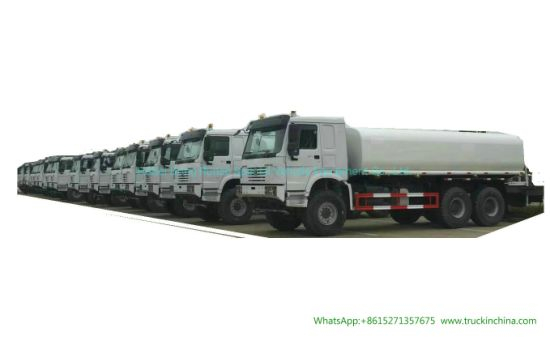 Wholesale HOWO off Road 6X6 Awd Water Tanker Truck (20m3-24m3 Water Tank Bowser Sinotruck) to Tema Ghana