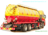 30ton Vacuum Sewer Sewage Cleaning Truck (Sewer Septic Tank High Pressure Combined Water Jetting Truck 18m3 Wast Sludge 10m3 Clean Water Tank)