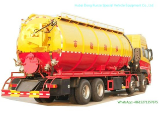 30ton Vacuum Sewer Sewage Cleaning Truck (Sewer Septic Tank High Pressure Combined Water Jetting Truck 18m3 Wast Sludge 10m3 Clean Water Tank)