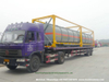 40FT Chemical Tank Container for Road Transport (Dongte 35 -40Ton Bleach Tanks, NaOCL Tanks, Javel Water, HCl Tank Steel Lined LDPE)