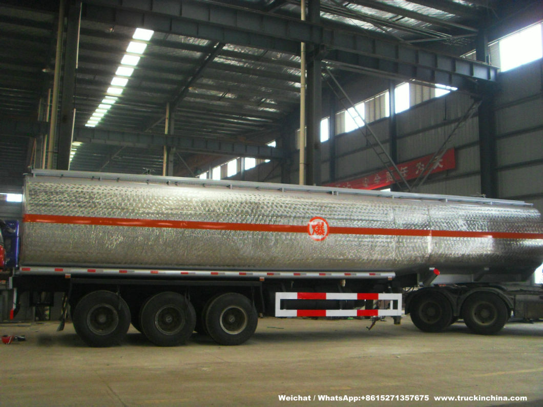 Heavy Duty Stainless Steel Tanker Semi Trailer 60000L for Food Oil, Ethanol, Liquor, Win (40-60T Polished Stainless Tanker)