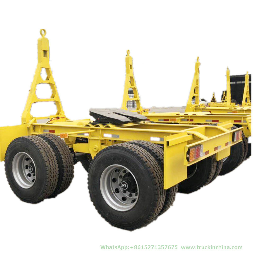 Customized 2-3 Axles Drawbar Full Trailer Dolly Trailer (Cargo Stake 10T -40T)
