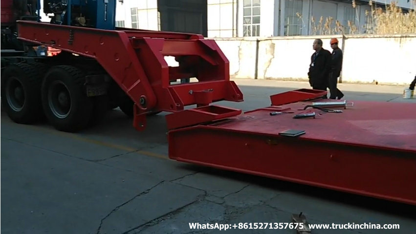Customizing Multi Axle Steering Axle Low Bed Trailer (Hydraulic Low Loader Semi Trailer For Cylinder Tank Goods Tanker)