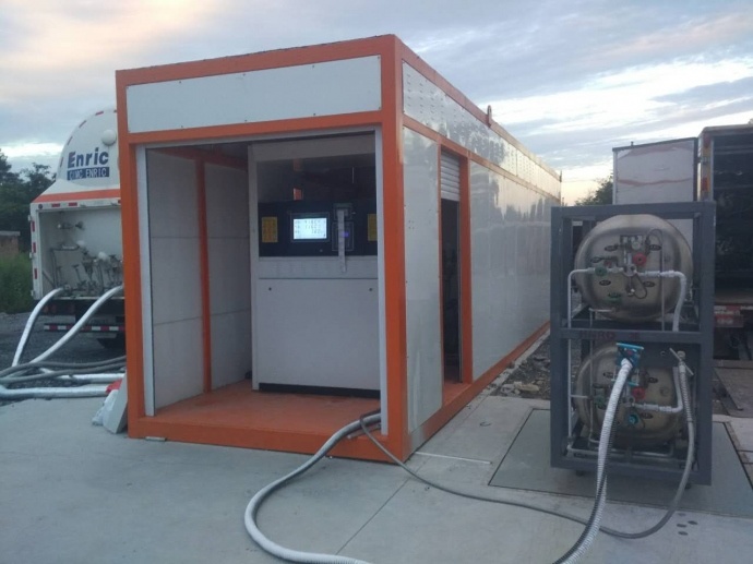 LNG Filling Plant Liquefied Natural Gas (LNG) Stations with Skid LNG Tank