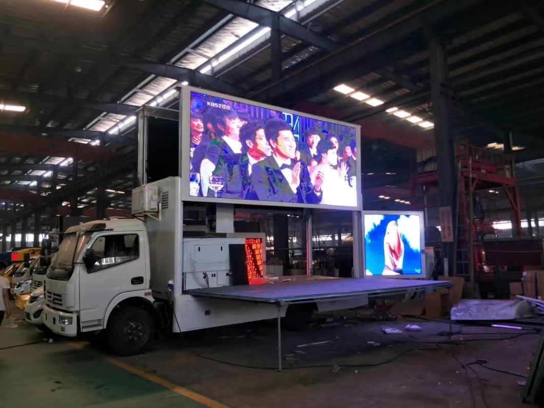 DFAC Truck Mounted Mobile LED-Advertising Optional Ifting Screen 4X4.4X2 LHD. Rhd