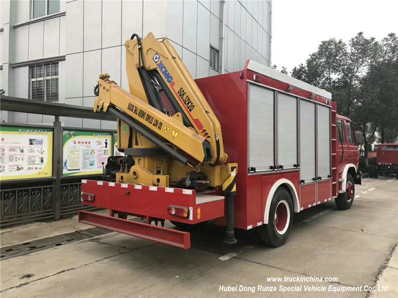 Emergency Rescue Fire vehicle Truck Mounted with Crane (6.3t LHD/Rhd 4X4 off Road Optional)