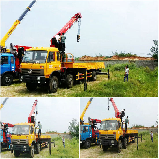 25t Gw Dongfeng 6X2 Truck-Mounted 6.3/8/10t Telescopic Boom Crane