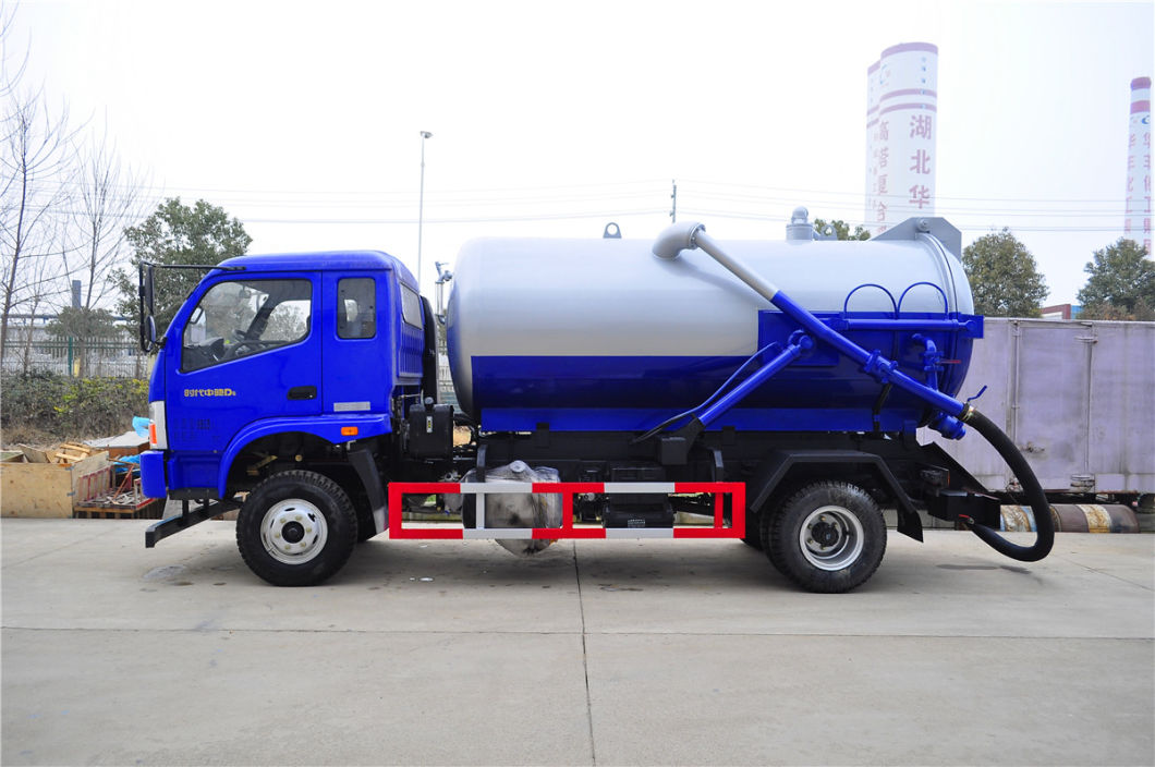 Septic Tank Truck Forland 3000 Liters Mini Fecal Suction Truck Vacuum Tanker Sewer Cleaner