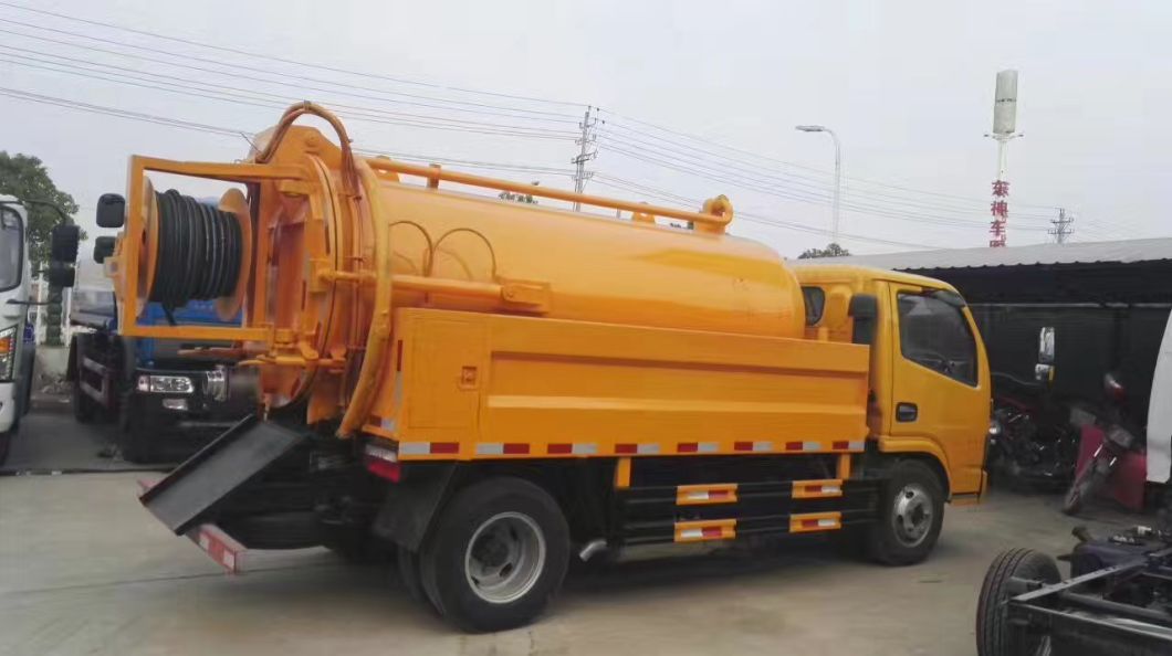 Combined Sewer Vacuum Jetting Truck 6m3 Tanker LHD or Rhd