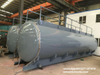Sodium Hypochlorite Tank Carbon Steel Inner Lined 16mm LLDPE 25, 500L Round Shape for Truck Trailer Mounted Body Built