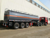 33 T Liquid Sulfuric Acid Tank Trailer (22-33M3 Carbon Steel 8mm Shell, Or Lined LLDPE Plastic Rubber for H2SO4 Dilute Sulphuric Acid HCl Hydrochloric acid)