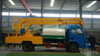 Brand Japan Crane Truck with Bucket Lift for Electric Companies with I. S. U. Z. U Engine 4kh1