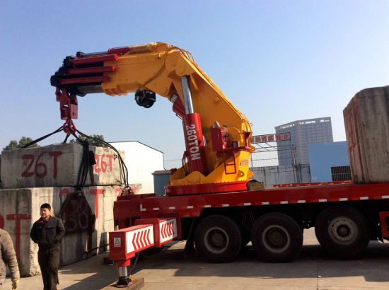 HOWO 10X4 Truck Mounted Knuckle Crane Boom 160t -260t