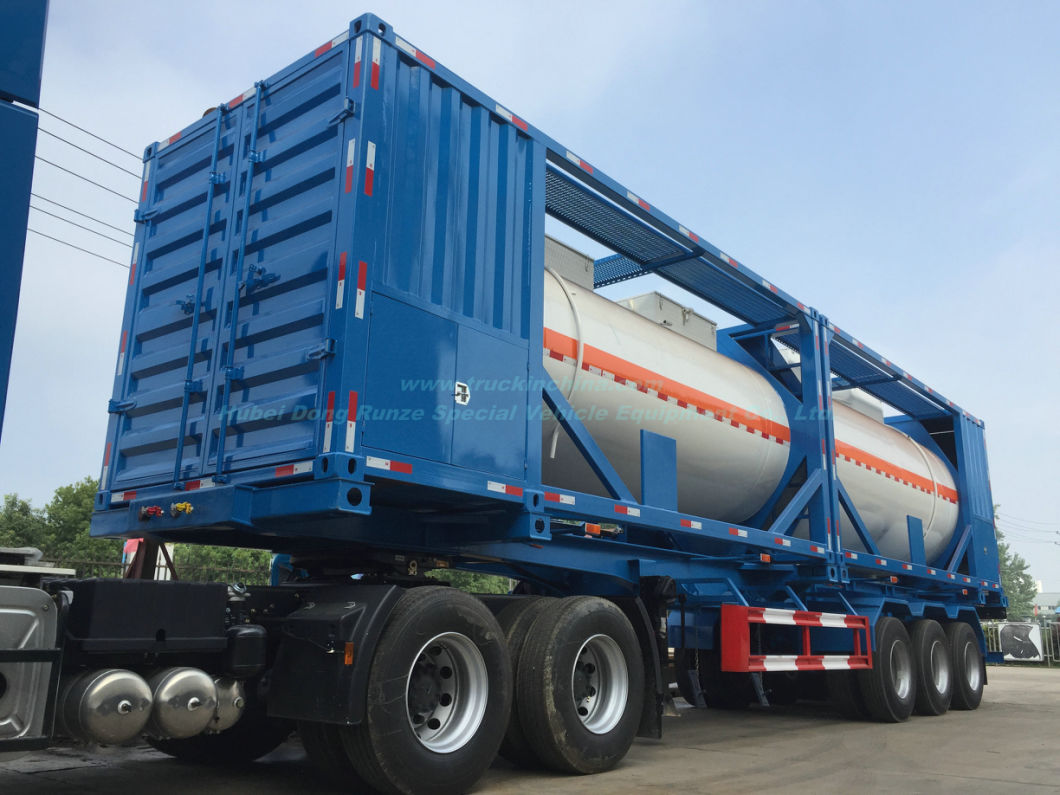 20FT Tank Container for Fuel, Crude Oil, Diesel 20, 000 Liters Mounted with Pump Skid Portable Gas Gasoline, Kerosene, Jet Oil Filling Staion