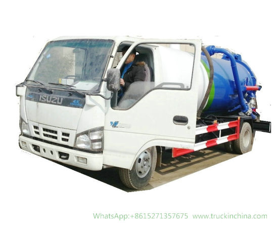 Samll 4X2 Isuzu Vacuum Tanker Septic Tank 3000L - 6000L