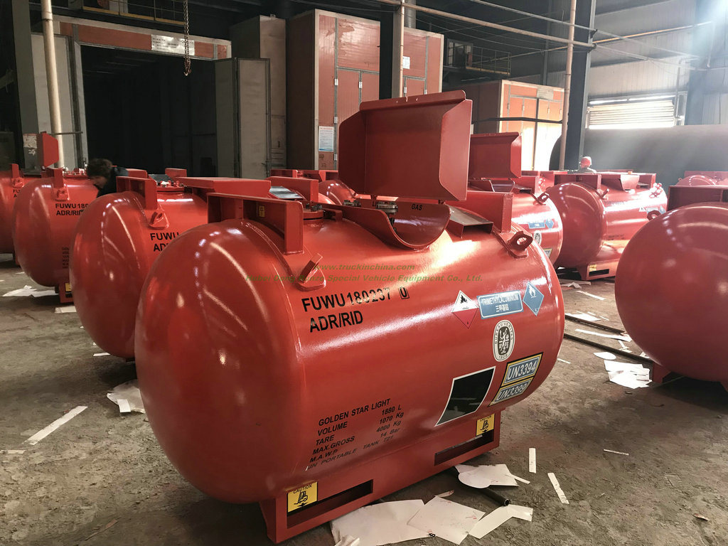 Triethylaluminum (TEAL) Alky Portable Tank Container C6h15al Un3399, Un3394 Capacity 1880liters Adr/Rid Organometallic Substance, Liquid, Water- Reactive