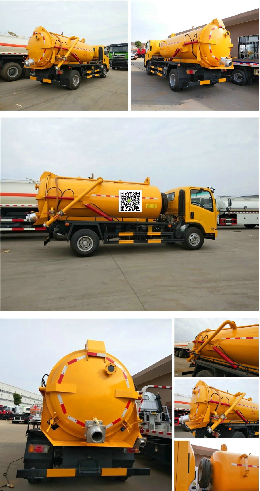 Samll 4X2 Isuzu Vacuum Tanker Septic Tank 3000L - 6000L