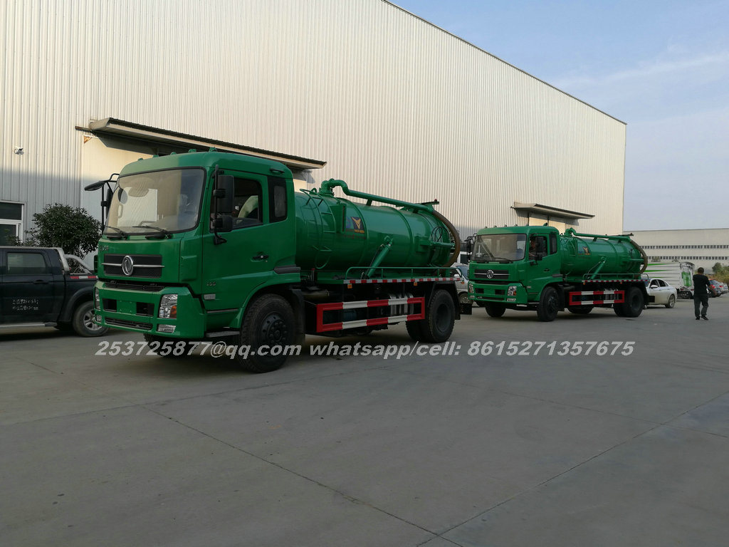 High Capacity 10m3 10000L Diesel Vacuum Tanker Truck