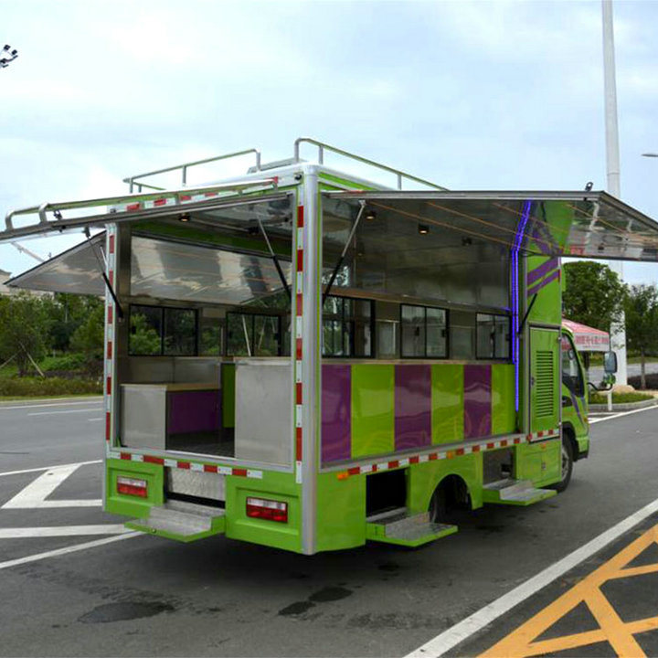 JAC Mobile Food Truck Offer Chocolate Shaved Ice Smoothie (Mobile Dining Car)