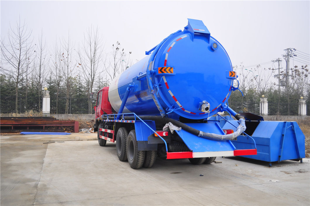 Dongfeng Sewage Tanker Truck 18000liters VAC Tank for Sewer Sucking Septic LHD. Rhd 6X4.6X6