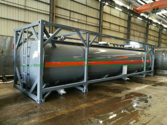 Custermizing Road ISO Tank Containers 40FT for Liquid Caustic Soda (Naoh Max 50%; Bleach Naocl 15% and Acid HCl 35%, 26000L-40, 000L