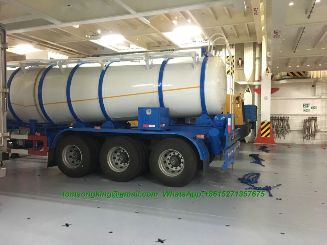 Sulfuric Acid Tanker V Shape Tank 22, 000liters Loading 99.8% H2so4 Transport 40 Ton