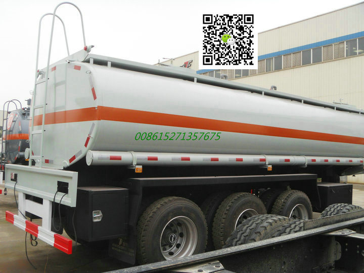 Hydrochloric Acid Tank Semi Trailer 2 Axles 19900liters, 22400liters
