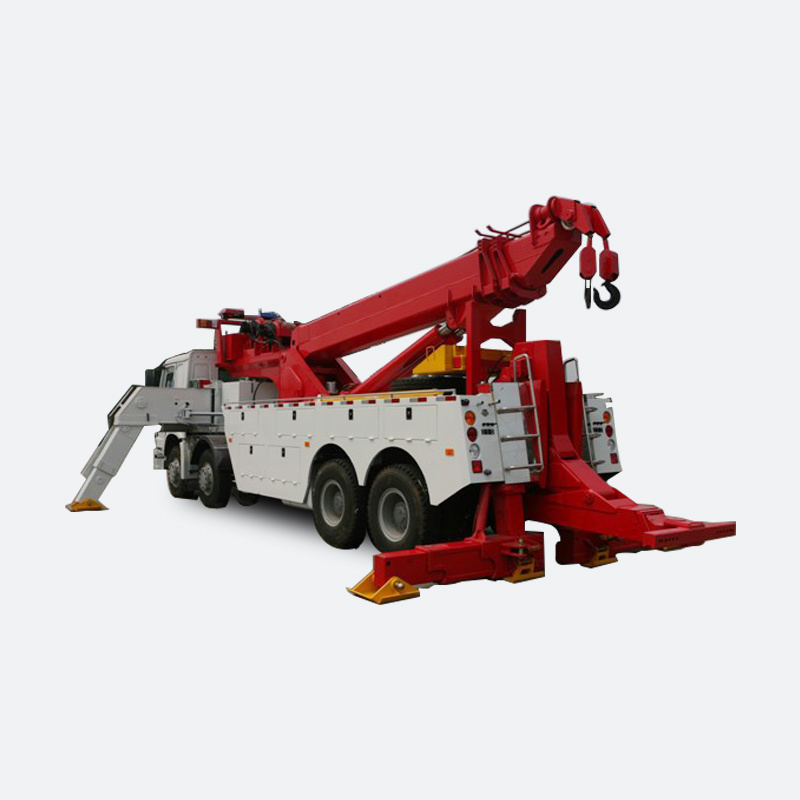 Sino Truck HOWO 360 Degree Rotation 50 Tons Heavy Duty Wrecker