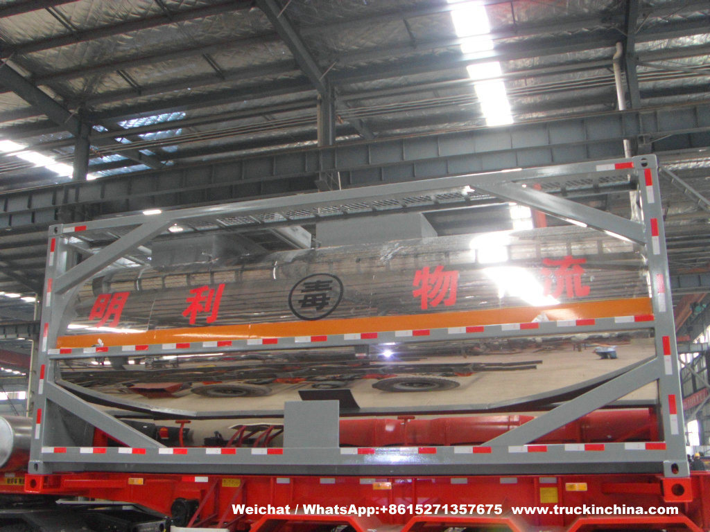 20FT Stainless Steel Yellow Phosphorus Tank Container with Heating Insulated System