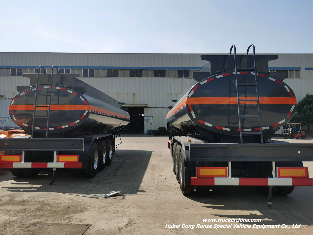 PE Lined Sulfuric Acid Tank Trailer (22)