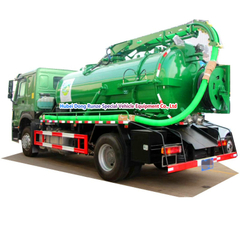  SINOTRUCK HOWO Combined Jet Suction Trucks- 10000Liters Sewage+2000Liters Clean Water 
