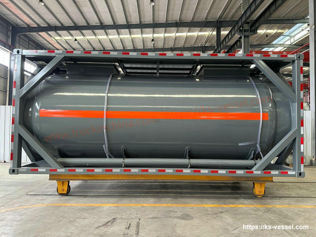 T7 T8 ISO Tank for UN2014 H2O2 HYDROGEN PEROXIDE ( KOH POTASSIUM HYDROXIDE) (48)